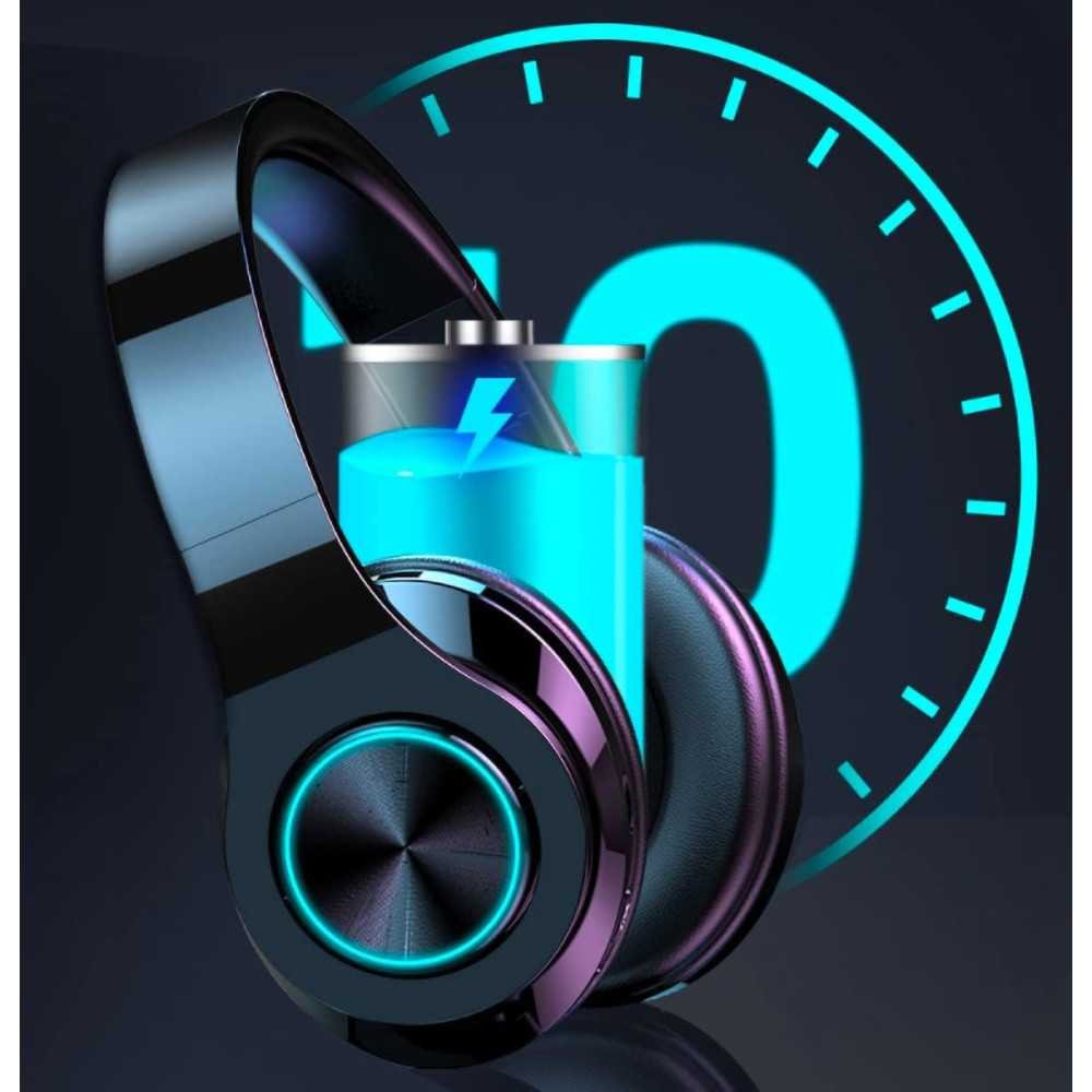 Wireless Bluetooth Headphones w/ Colorful Lights and Long-lasting Battery | TekChoice Electronics