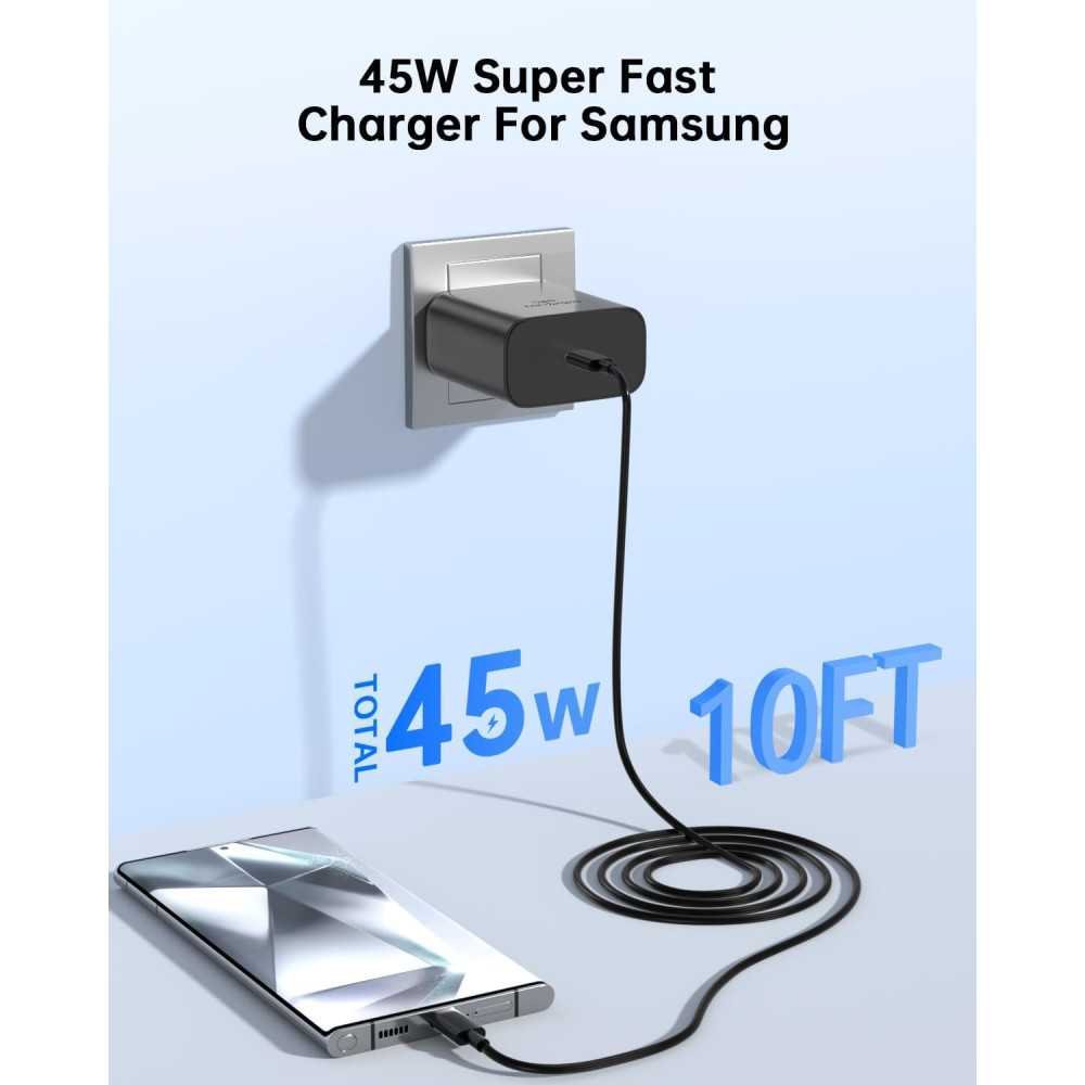 45W Super Fast Charger Cable for Latest Samsung Galaxy Devices | TekChoice Electronics