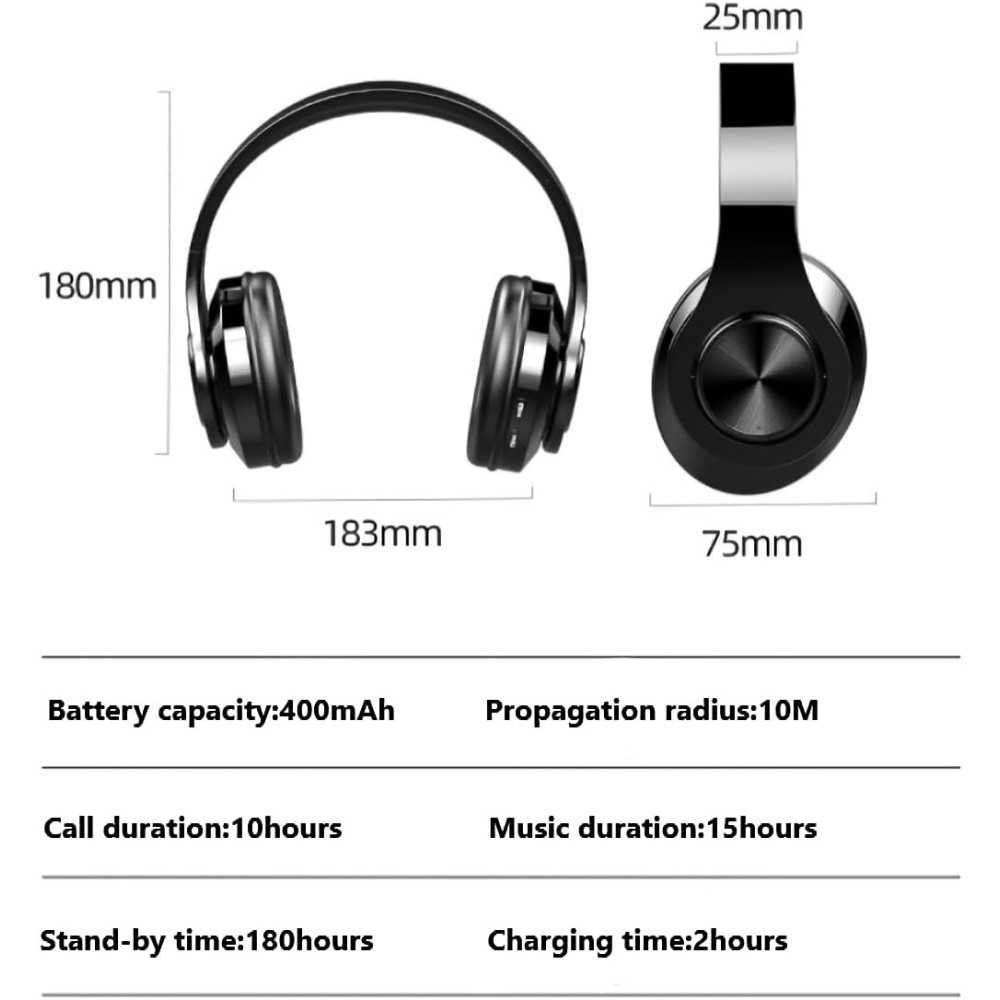 Wireless Bluetooth Headphones w/ Colorful Lights and Long-lasting Battery | TekChoice Electronics