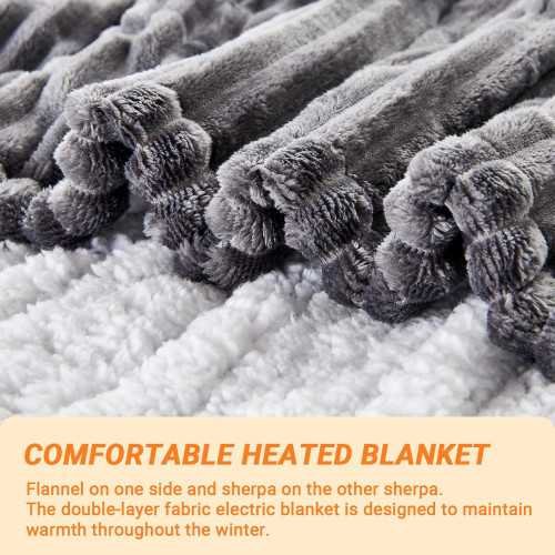 Electric Heated Throw Blanket for All-Day Warmth and Relaxation | TekChoice Electronics