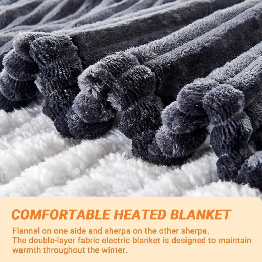 Electric Heated Throw Blanket for All-Day Warmth and Relaxation | TekChoice Electronics