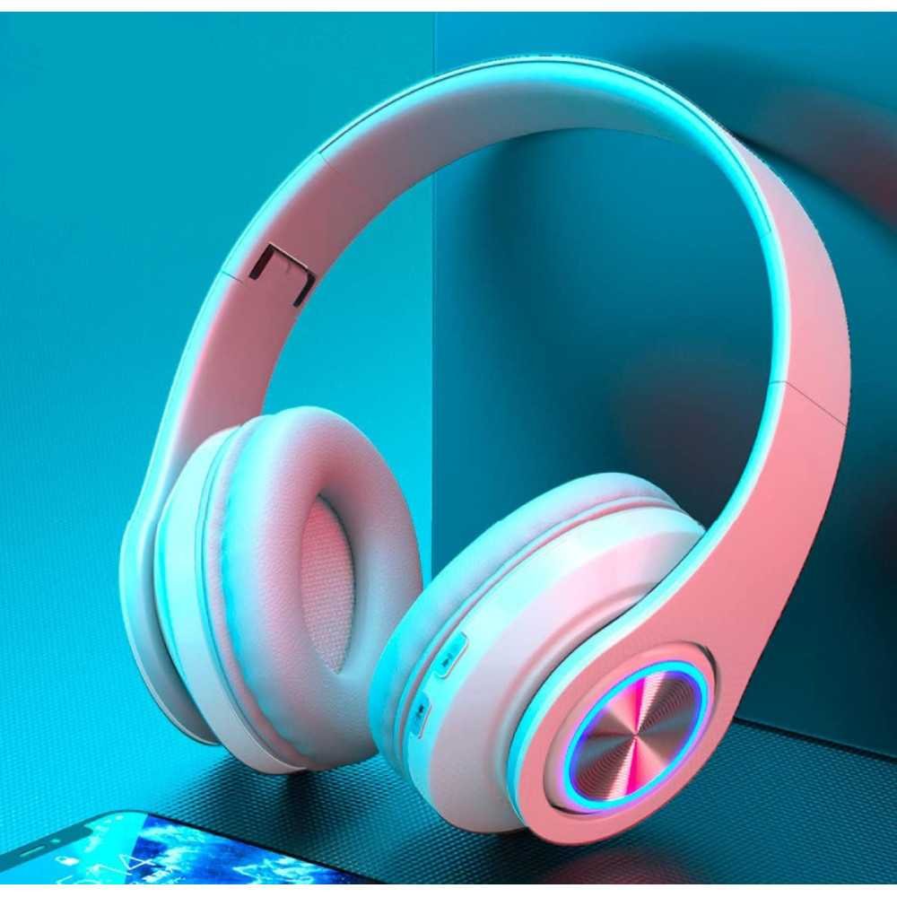 Wireless Bluetooth Headphones w/ Colorful Lights and Long-lasting Battery | TekChoice Electronics