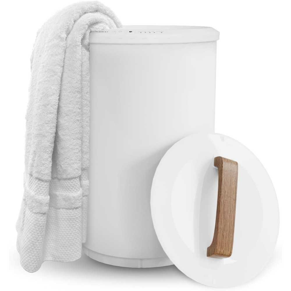 Large Towel Warmer Bucket with Wood Handle | TekChoice Electronics Large Towel Warmer Bucket with Wood Handle | TekChoice Electronics