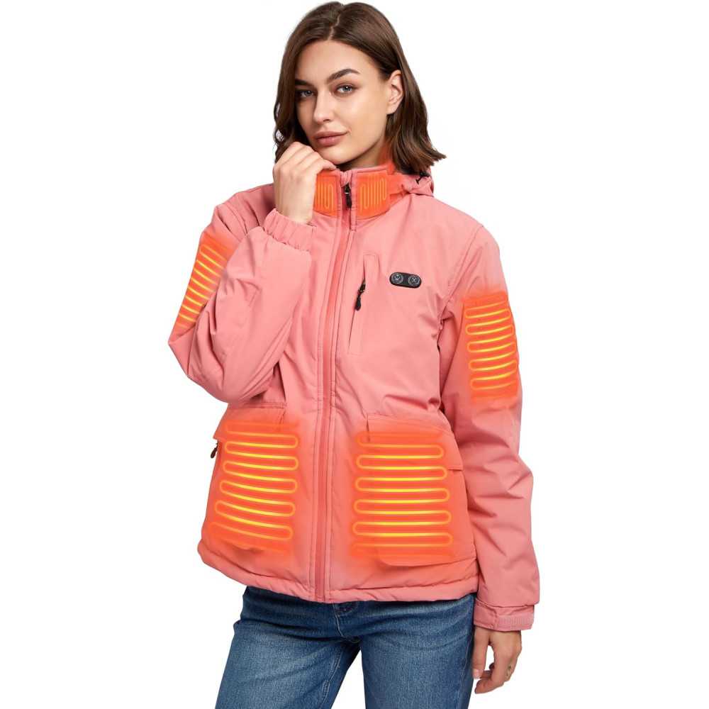 16000mAh Electric Heated Jacket for Fashion-Forward Women | TekChoice Electronics 16000mAh Electric Heated Jacket for Fashion-Forward Women | TekChoice Electronics
