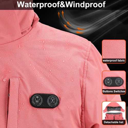 16000mAh Electric Heated Jacket for Fashion-Forward Women | TekChoice Electronics