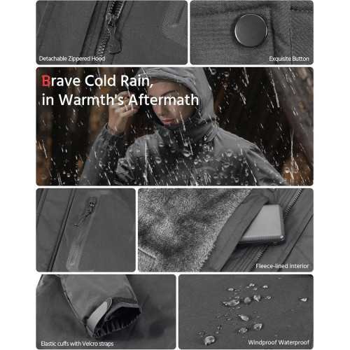 Graphene Heated Jacket for Women with Fur Lining and Long-Lasting Battery Power | TekChoice Electronics