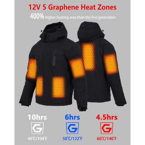 Graphene Men's Heated Jacket with Long-Lasting Power | TekChoice Electronics