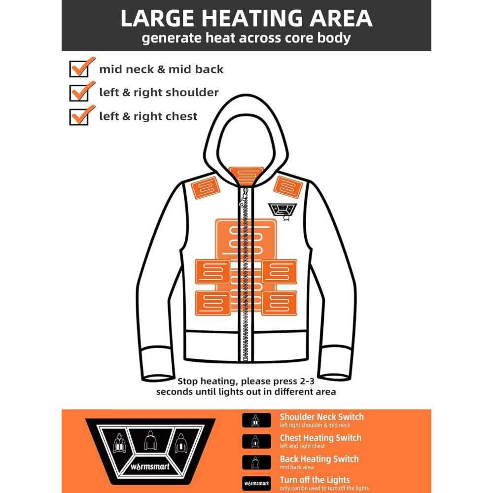 Women's Heated Jackets with Powerful Battery Packs and Detachable Hoods | TekChoice Electronics