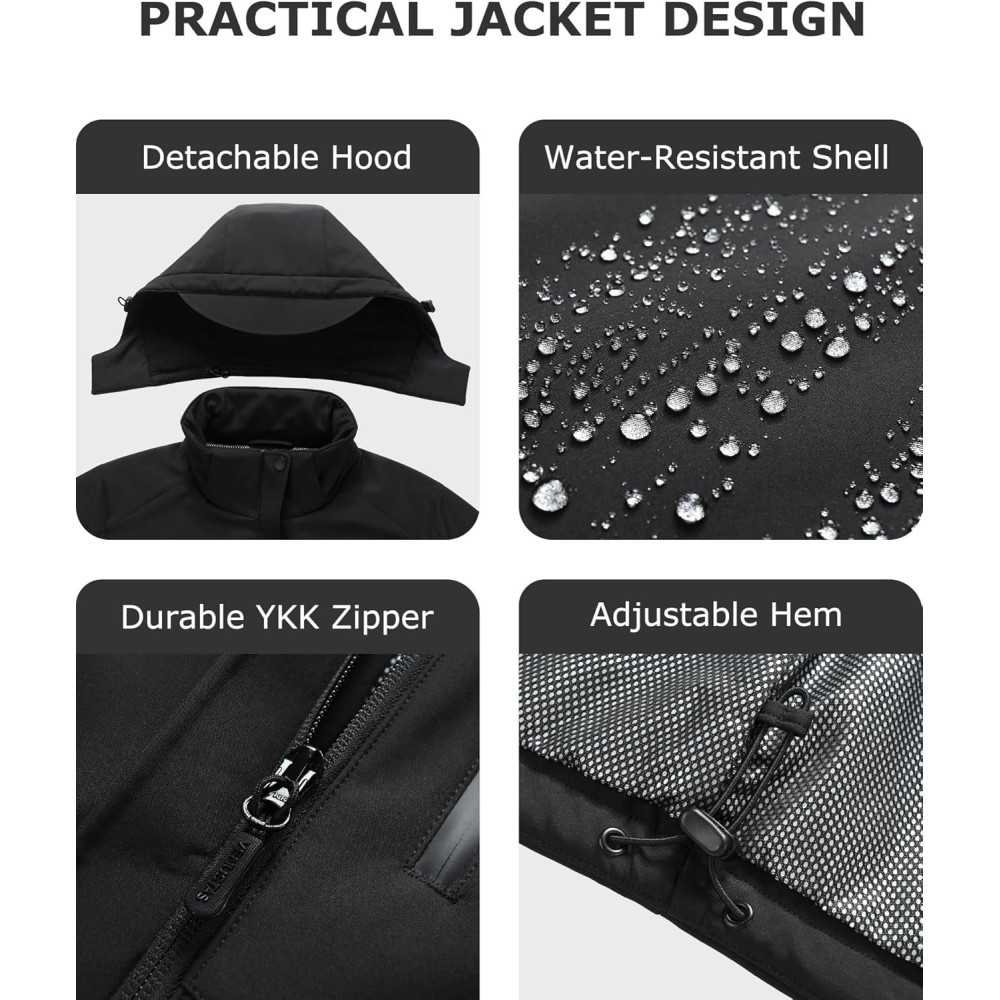 Men's Heated Jacket with Battery pack 7.4V | TekChoice Electronics