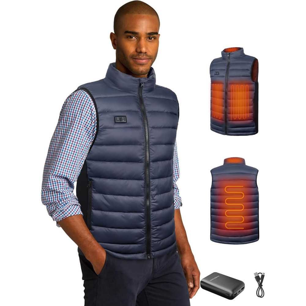 Men's Heated Vest with Battery Pack for Cozy Winter