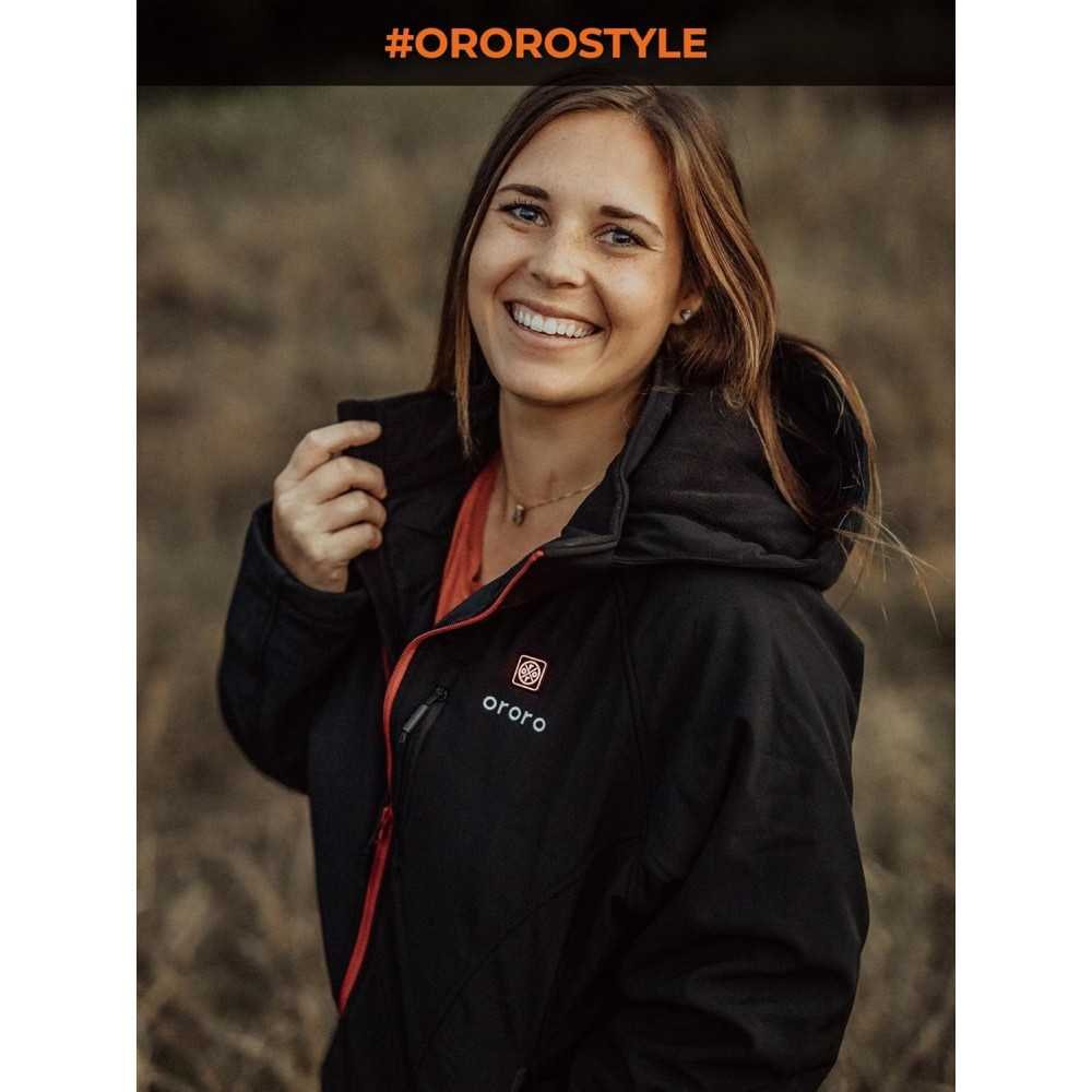 Women's Heated Jacket Featuring 4 Heat Zones & Heated Collar for Warmth | TekChoice Electronics