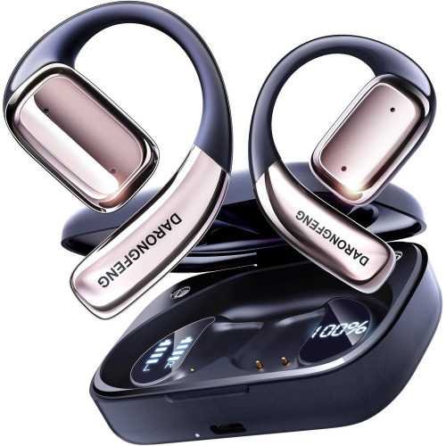 Wireless Open-Ear Earbuds w/ LED Display Charging Case for Active Lifestyles | TekChoice Electronics