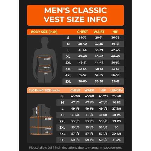 Men's Lightweight Heated Vest with Portable Battery Power | TekChoice Electronics