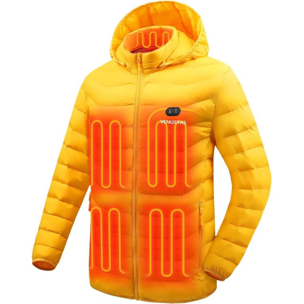 Unisex Heated Jacket with Dual-Control Technology and Water-Resistance | TekChoice Electronics