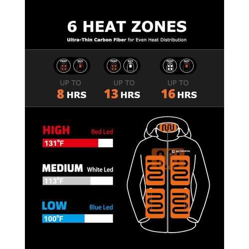 Unisex Heated Jacket with Dual-Control Technology and Water-Resistance | TekChoice Electronics