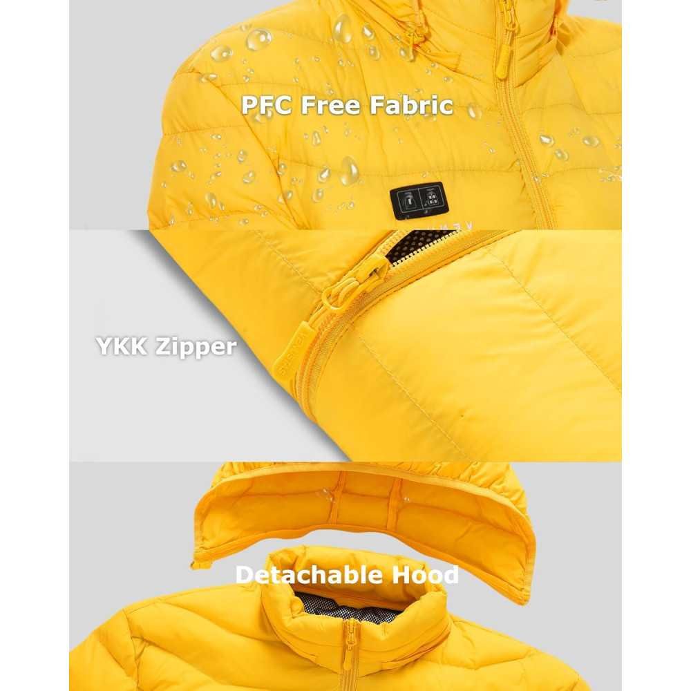 Unisex Heated Jacket with Dual-Control Technology and Water-Resistance | TekChoice Electronics