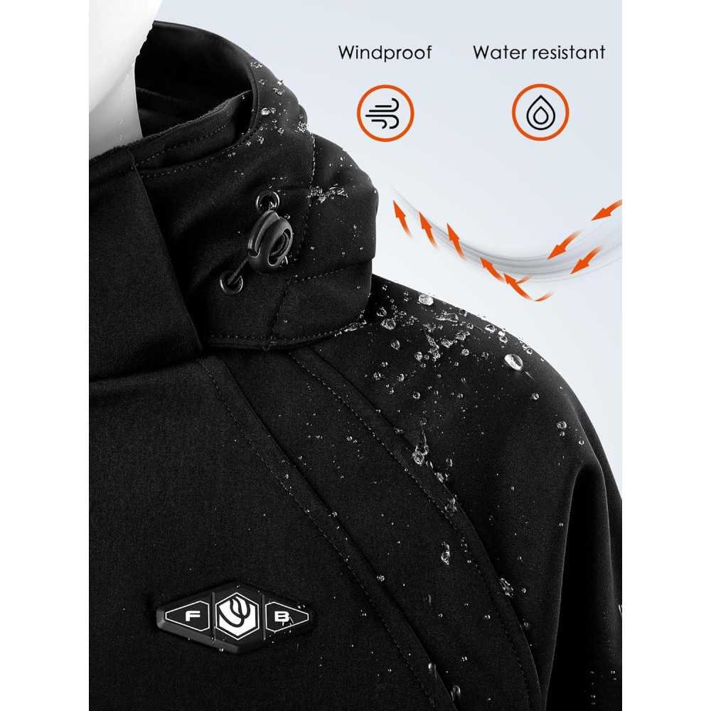 Lightweight Heated Jacket for Women with Detachable Hood and Long-Lasting Battery | TekChoice Electronics