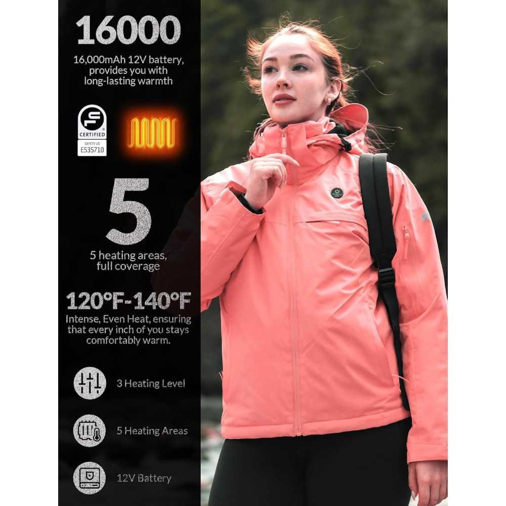 Heated Ski Jacket for Women to Brave the Winter Chill | TekChoice Electronics