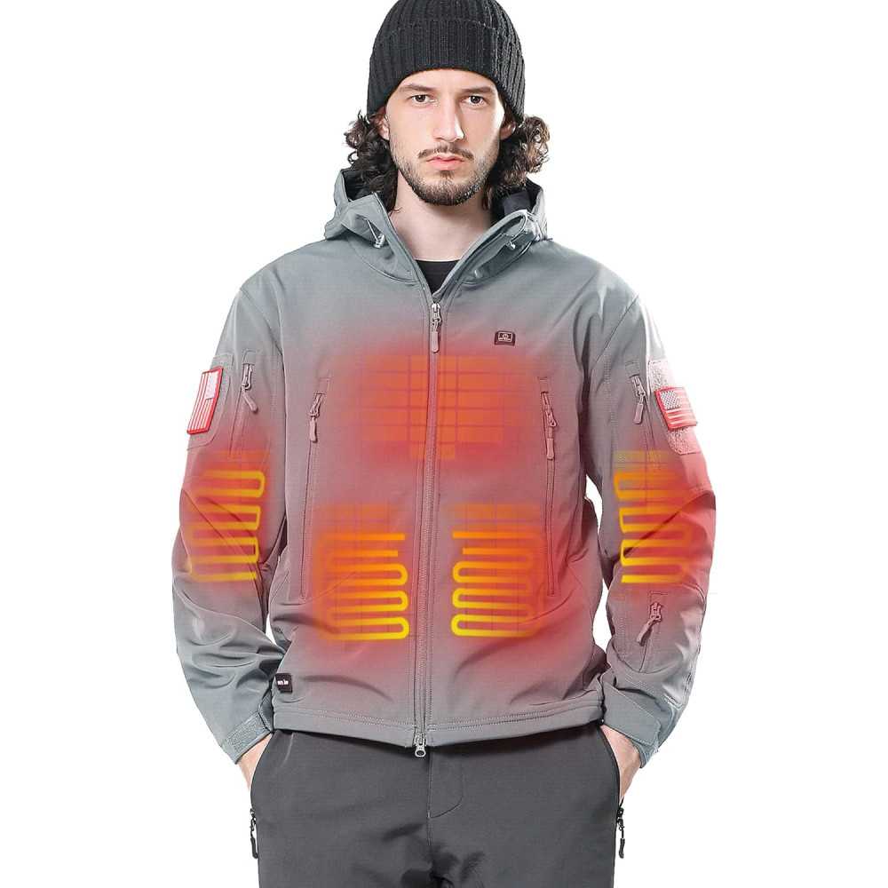 Men's Heated Soft Shell Jacket with 12V Battery Pack | TekChoice ...