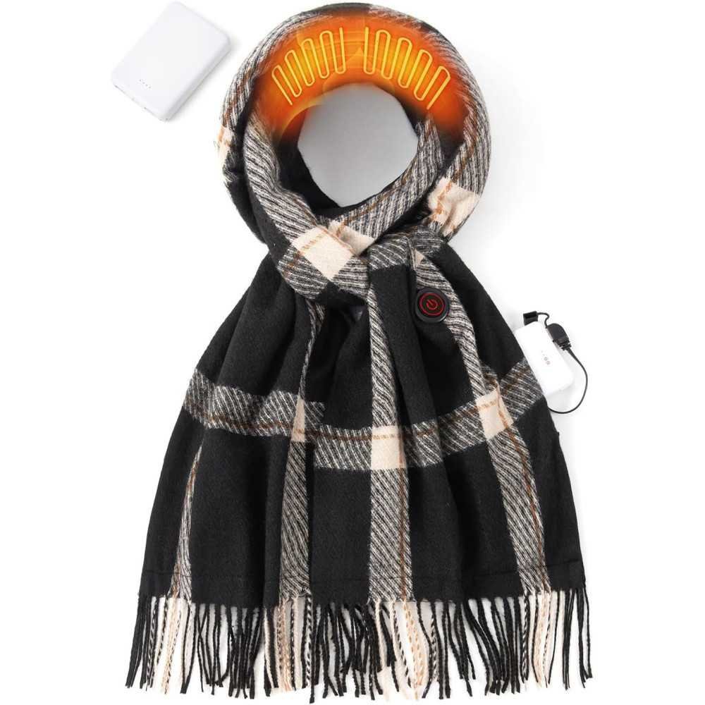 Heated Scarf with Adjustable Temperatures for Women and Men | TekChoice Electronics