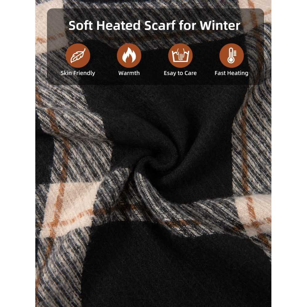 Heated Scarf with Adjustable Temperatures for Women and Men | TekChoice Electronics