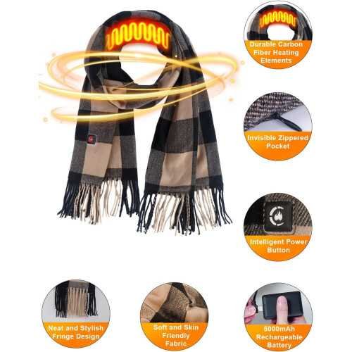 Rechargeable Heated Scarf for Winter Fashionistas | TekChoice Electronics