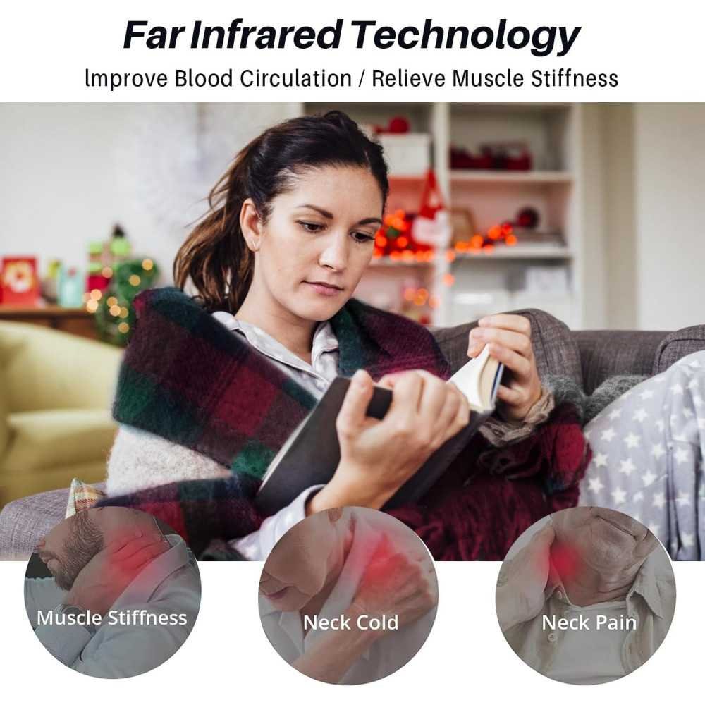 Unisex Rechargeable Heated Scarf with 5000mAh Battery | TekChoice Electronics