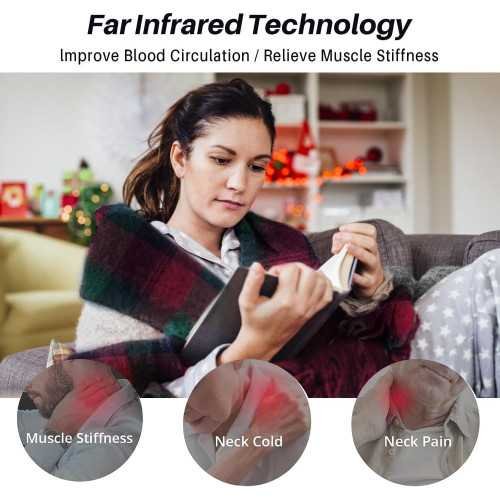 Unisex Rechargeable Heated Scarf with 5000mAh Battery | TekChoice Electronics