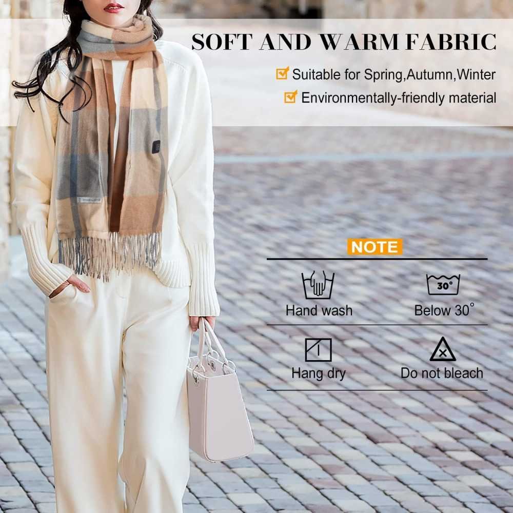 Heated Scarf for Women and Men with Adjustable Heat Settings | TekChoice Electronics