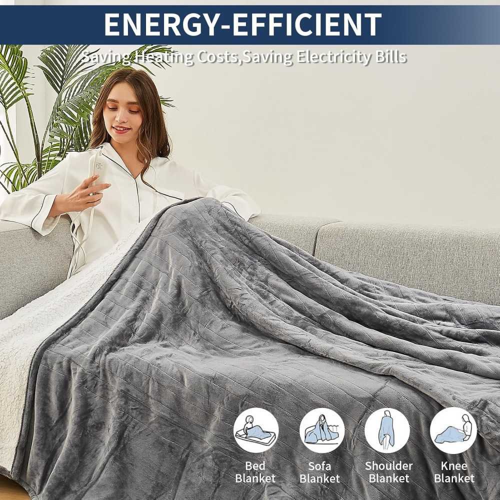 5-Level Heating Electric Throw Blanket | TekChoice Electronics