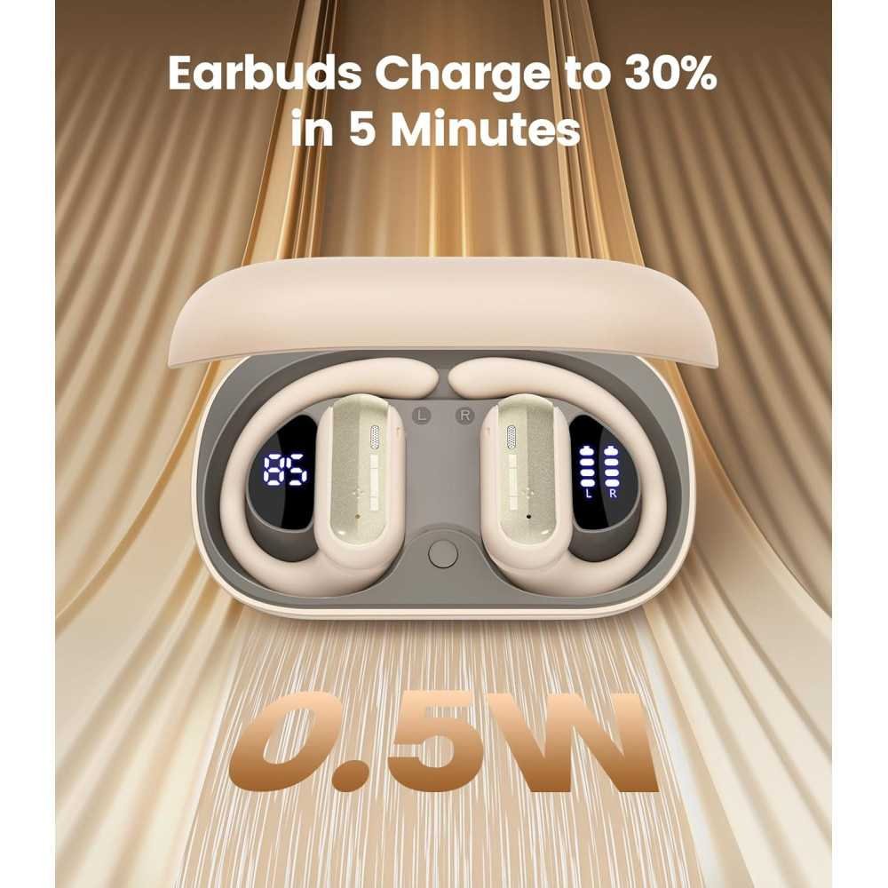 40-Hour Playtime Fast Charging Bluetooth Open Ear Headphones for Active Lifestyles | TekChoice Electronics