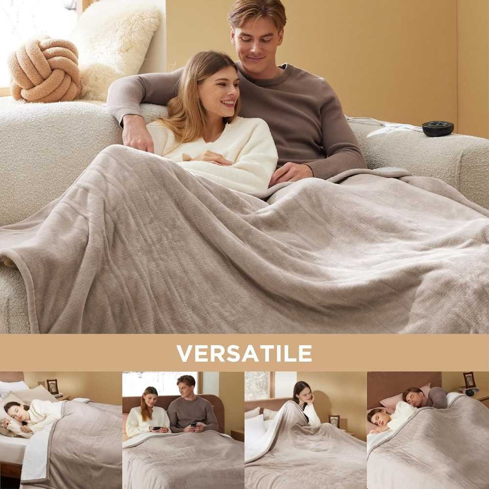 Electric Blanket with Dual Control and Timer Settings | TekChoice Electronics