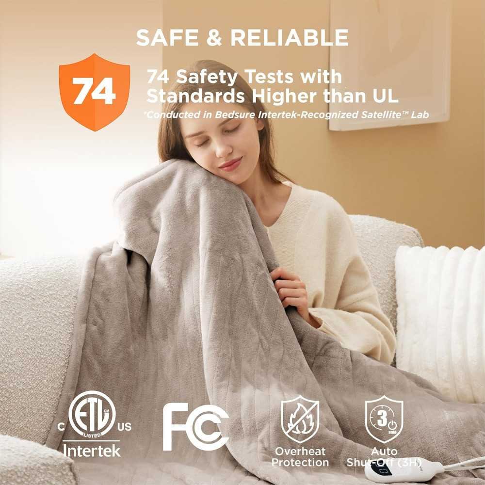 Electric Blanket with Dual Control and Timer Settings | TekChoice Electronics