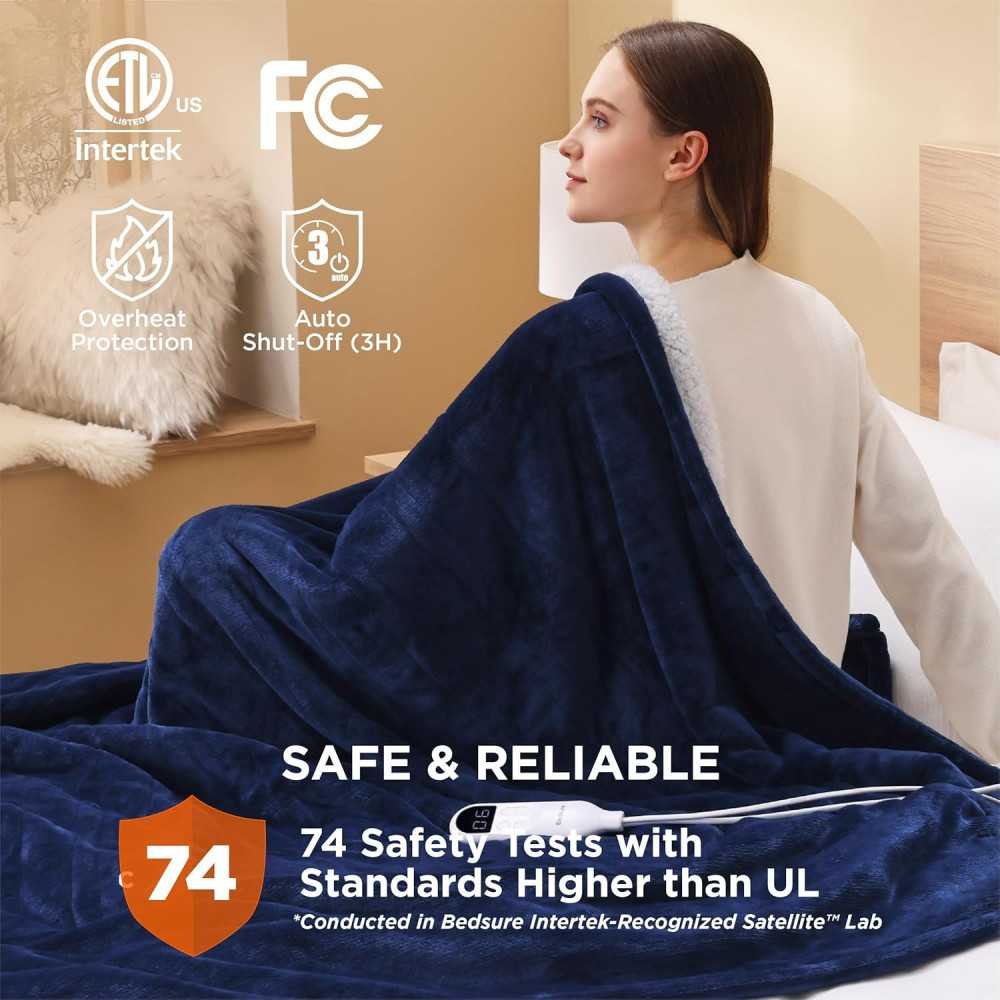 Electric Blanket with Dual Control and Timer Settings | TekChoice Electronics