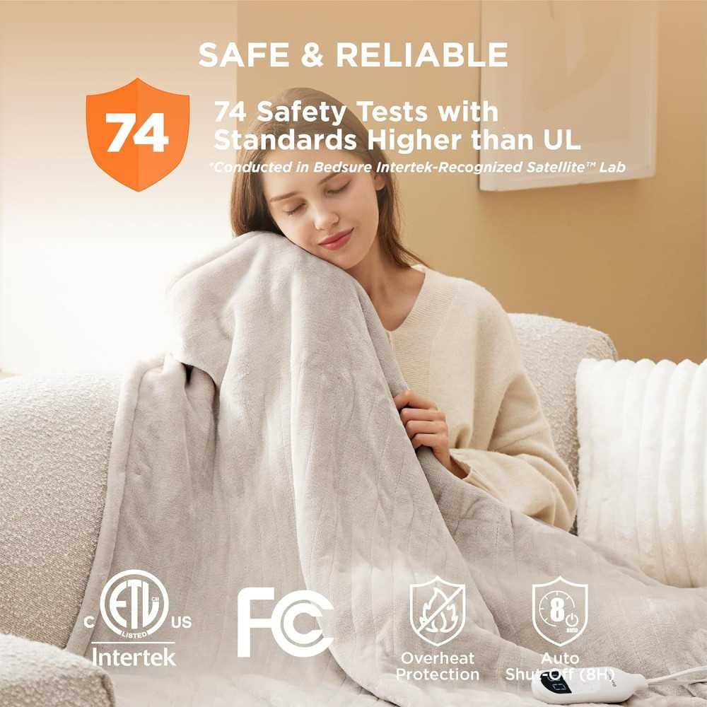 Electric Blanket with Dual Control and Timer Settings | TekChoice Electronics