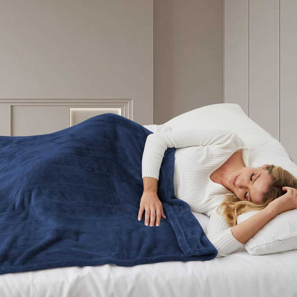 Electric Flannel Blanket with Customizable Heating Levels and Convenient Features | TekChoice Electronics