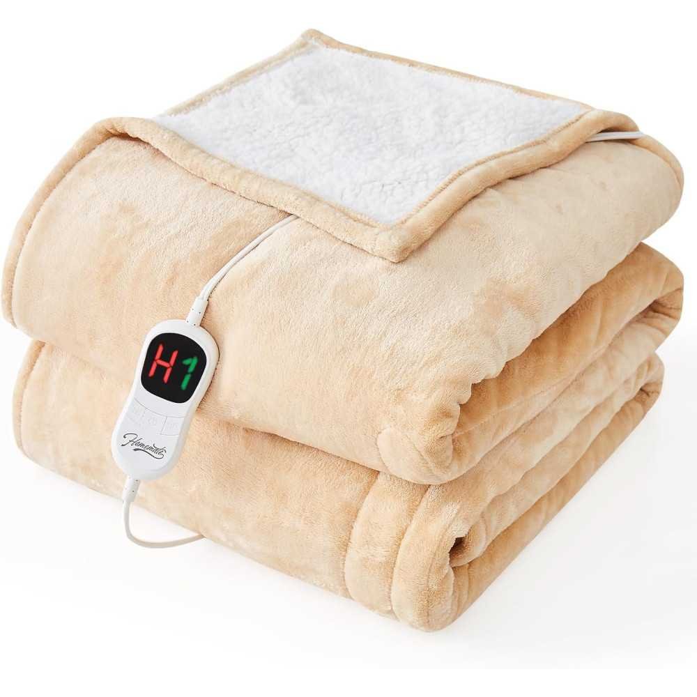 Luxury Heating Blanket with 10 Heat Levels for a Restful Night's Sleep | TekChoice Electronics