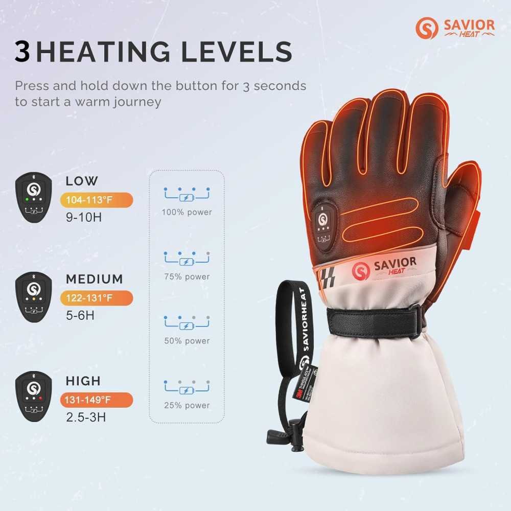 Rechargeable Battery-Powered Electric Ski Glove for Motorcycle and Skiing Adventures | TekChoice Electronics