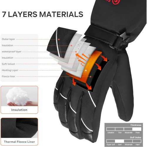 Rechargeable Heated Gloves for Skiing and Snowboarding | TekChoice Electronics