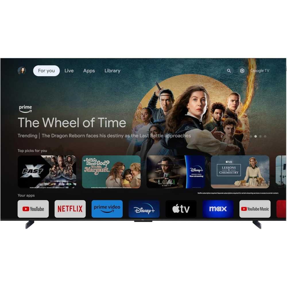 TCL Q65 QLED 4K UHD Smart TV w/ Google TV 98Q651G | TekChoice Electronics