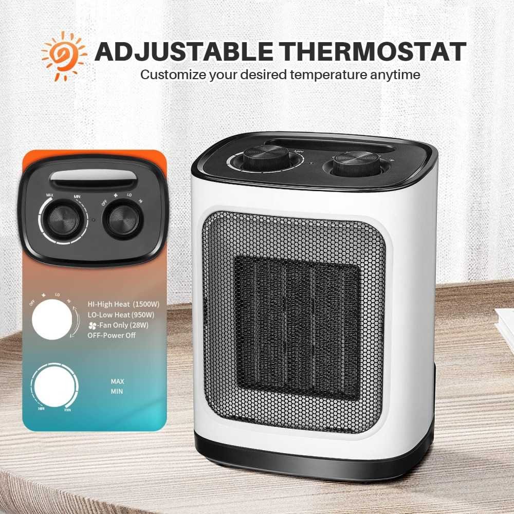 Portable Electric Space Heater for Fast Heating in Home and Office | TekChoice Electronics