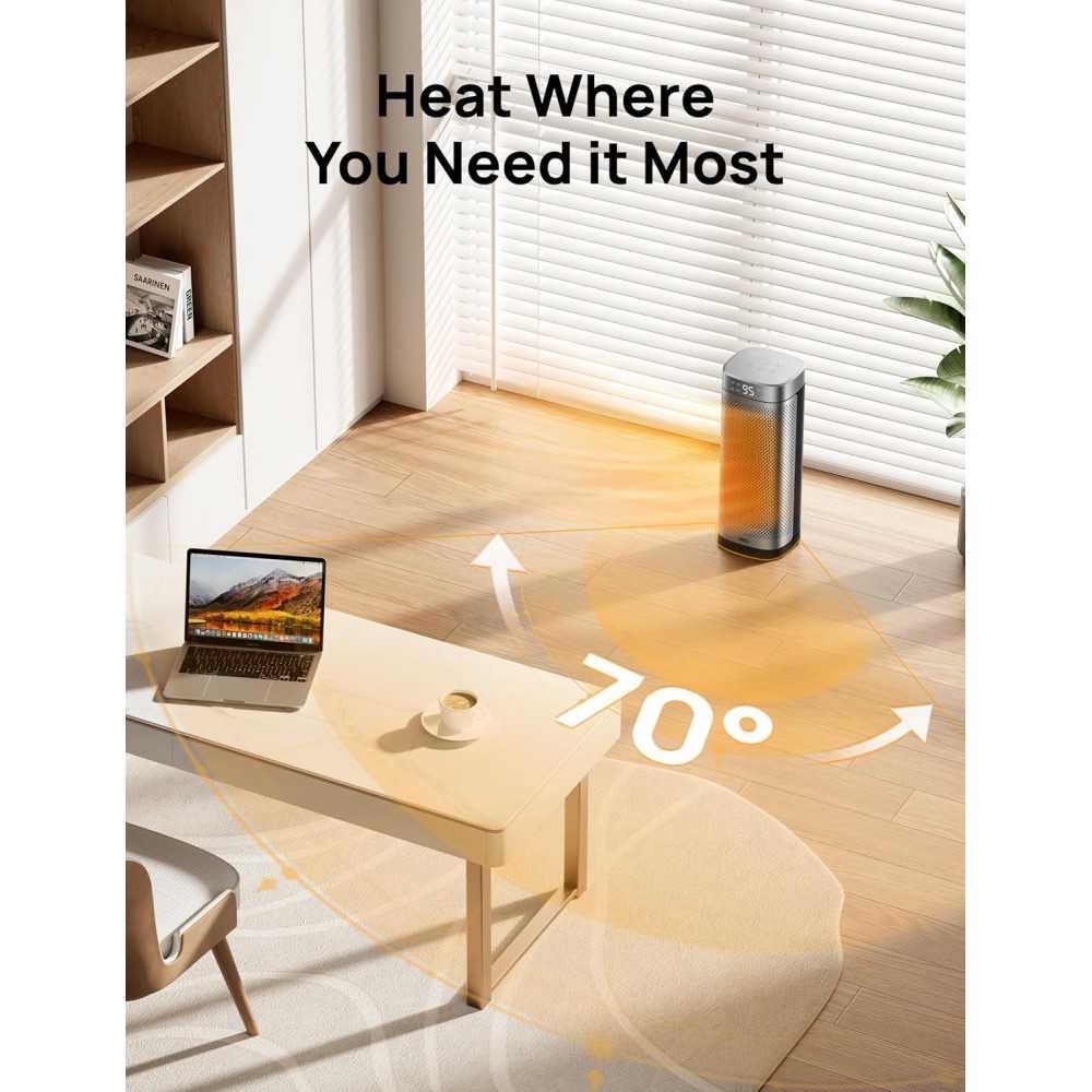 1500W Portable Heaters and Remote Control for Home and Office | TekChoice Electronics