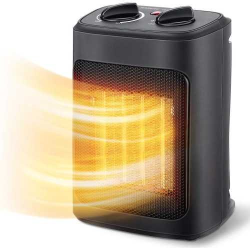 1500W Electric Heater with Thermostat for Bedroom, Office, and Indoor Spaces | TekChoice Electronics