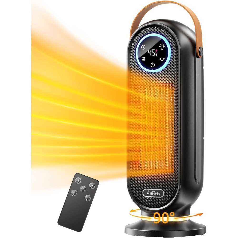 1500W Electric Heater with Thermostat for Bedroom, Office, and Indoor Spaces | TekChoice Electronics