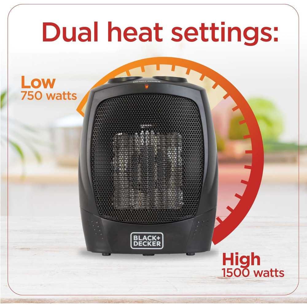 BLACK+DECKER Portable Space Heater with Convenient Carry Handle | TekChoice Electronics