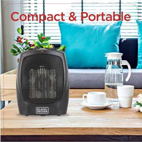 BLACK+DECKER Portable Space Heater with Convenient Carry Handle | TekChoice Electronics