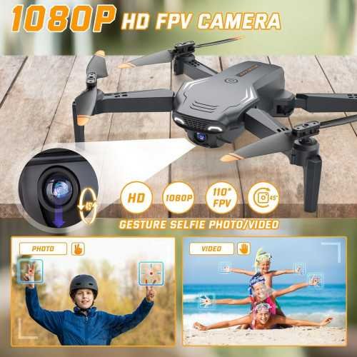 Foldable HD 1080P Drone with Camera & Exciting Features for Thrilling Aerial Shots & Fun-filled Flips | TekChoice Electronics