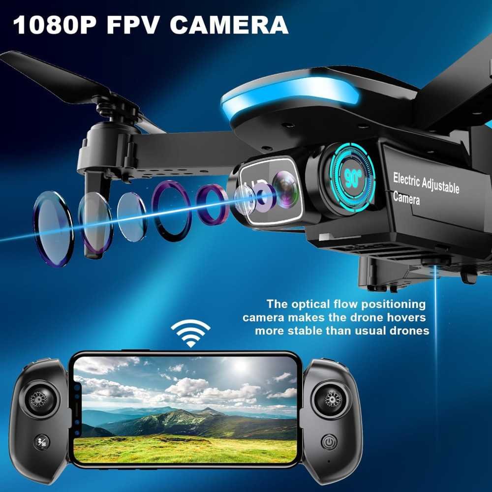 1080P HD Foldable Drone for Kids and Adults | TekChoice Electronics