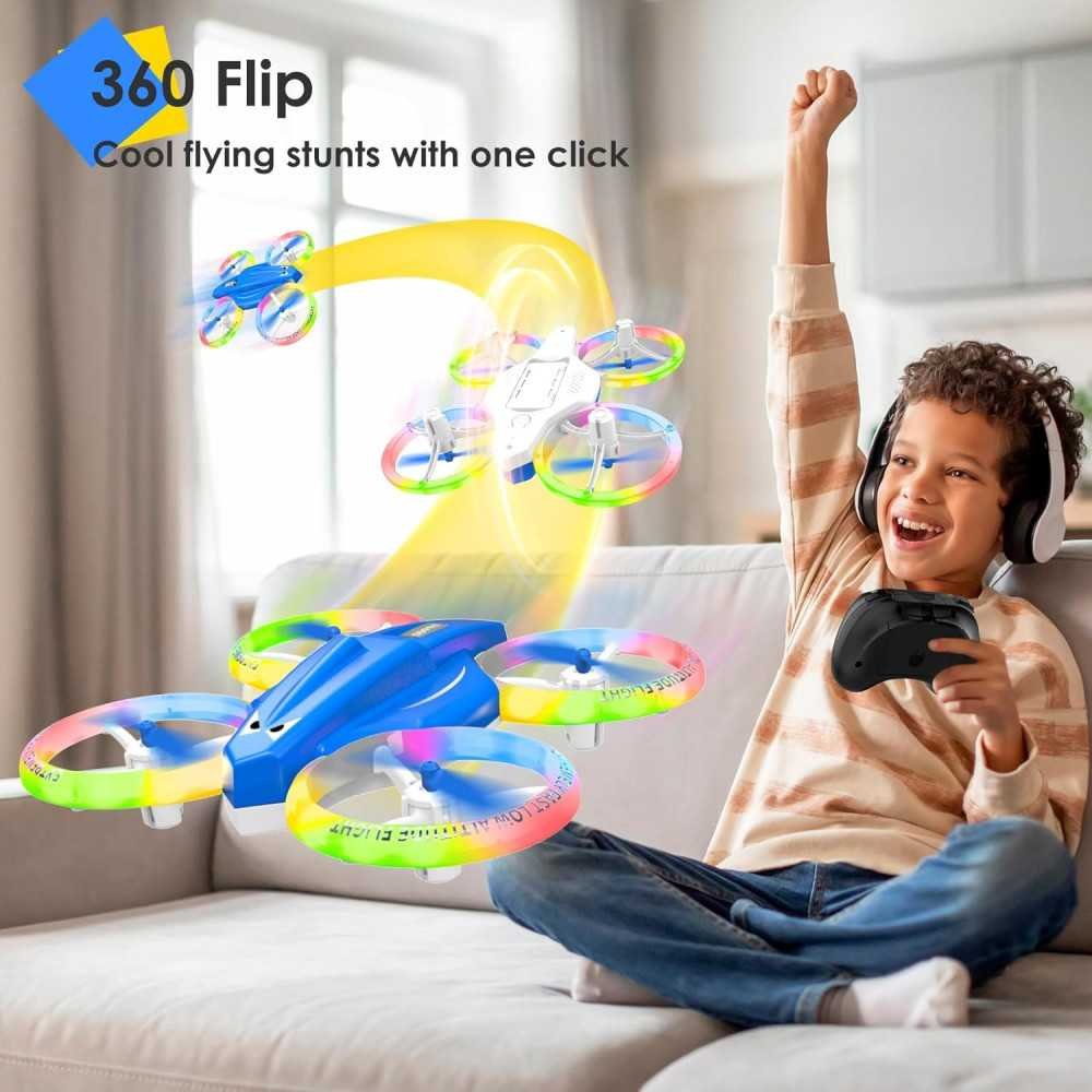 Mini Drone with LED Lights and 360 Flips for Kids | TekChoice Electronics