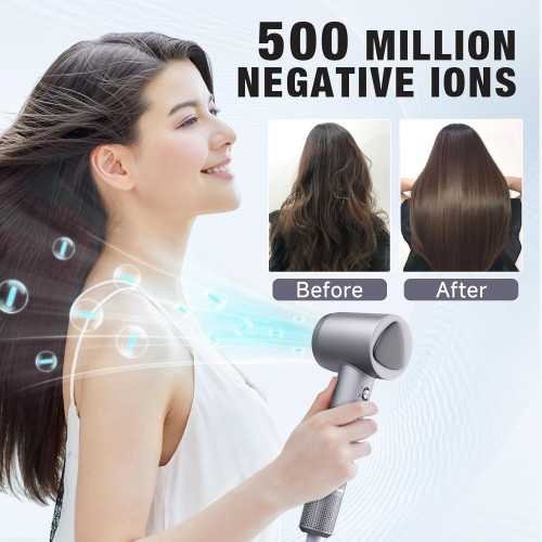 160000 RPM Portable Ionic Hair Dryer - Fast Drying, Low Noise, and Lightweight for Home and Travel | TekChoice Electronics